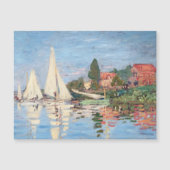 Claude Monet - Regattas Argenteuil Magnetkarte (Vorderseite)
