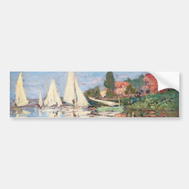 Claude Monet - Regattas in Argenteuil Autoaufkleber