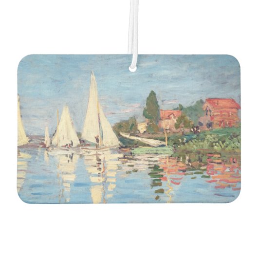 Claude Monet - Regattas in Argenteuil Autolufterfrischer (Rückseite)