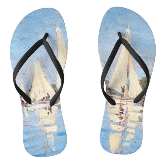 Claude Monet - Regattas in Argenteuil Badesandalen (Fußbett)