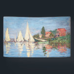 Claude Monet - Regattas in Argenteuil Banner<br><div class="desc">Regattas in Argenteuil,  Regiert ein Argentinier. Von Claude Monet im Jahre 1872.</div>