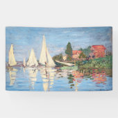 Claude Monet - Regattas in Argenteuil Banner (Horizontal)