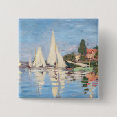 Claude Monet - Regattas in Argenteuil Button (Vorderseite)
