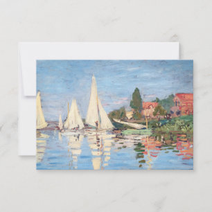 Claude Monet - Regattas in Argenteuil Dankeskarte