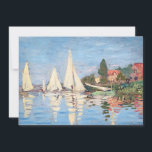 Claude Monet - Regattas in Argenteuil Einladung<br><div class="desc">Regattas in Argenteuil,  Regiert ein Argentinier. Von Claude Monet im Jahre 1872.</div>