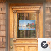 Claude Monet - Regattas in Argenteuil Fensteraufkleber (Haustür)
