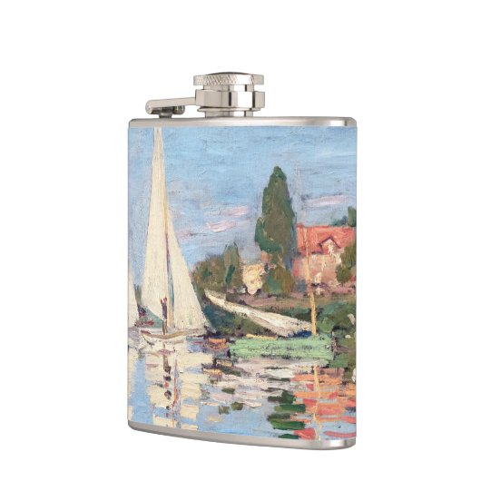 Claude Monet - Regattas in Argenteuil Flachmann (Links)