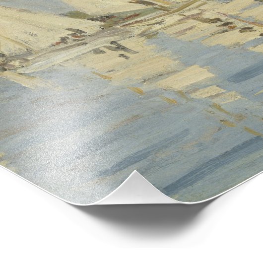 Claude Monet - Regattas in Argenteuil Fotodruck (Ecke)