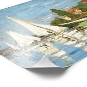 Claude Monet Regattas in Argenteuil Fotodruck (Ecke)