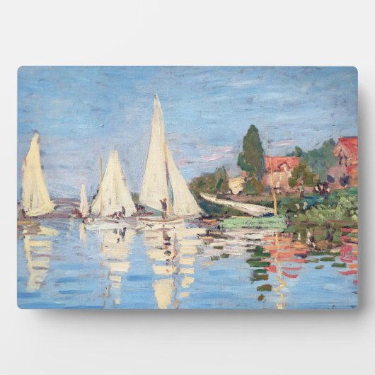 Claude Monet - Regattas in Argenteuil Fotoplatte (Vorderseite)