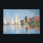 Claude Monet - Regattas in Argenteuil Fußmatte<br><div class="desc">Regattas in Argenteuil,  Regiert ein Argentinier. Von Claude Monet im Jahre 1872.</div>