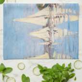 Claude Monet - Regattas in Argenteuil Geschirrtuch (Gefaltet)