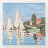 Claude Monet - Regattas in Argenteuil Glasuntersetzer (Vorderseite)