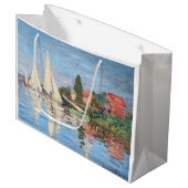 Claude Monet - Regattas in Argenteuil Große Geschenktüte (Vorderseite Schrägansicht)