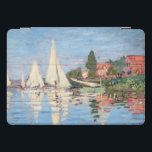 Claude Monet - Regattas in Argenteuil iPad Pro Cover<br><div class="desc">Regattas in Argenteuil,  Regiert ein Argentinier. Von Claude Monet im Jahre 1872.</div>