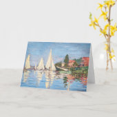 Claude Monet - Regattas in Argenteuil Karte (Gelbe Blume)
