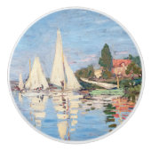 Claude Monet - Regattas in Argenteuil Keramikknauf (Vorderseite)