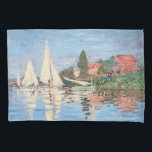 Claude Monet - Regattas in Argenteuil Kissenbezug<br><div class="desc">Regattas in Argenteuil,  Regiert ein Argentinier. Von Claude Monet im Jahre 1872.</div>