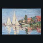 Claude Monet - Regattas in Argenteuil Künstlicher Leinwanddruck<br><div class="desc">Regattas in Argenteuil,  Regiert ein Argentinier. Von Claude Monet im Jahre 1872.</div>