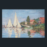 Claude Monet - Regattas in Argenteuil Künstlicher Leinwanddruck<br><div class="desc">Regattas in Argenteuil,  Regiert ein Argentinier. Von Claude Monet im Jahre 1872.</div>
