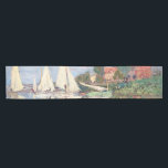 Claude Monet - Regattas in Argenteuil Kurzer Tischläufer<br><div class="desc">Regattas in Argenteuil,  Regiert ein Argentinier. Von Claude Monet im Jahre 1872.</div>