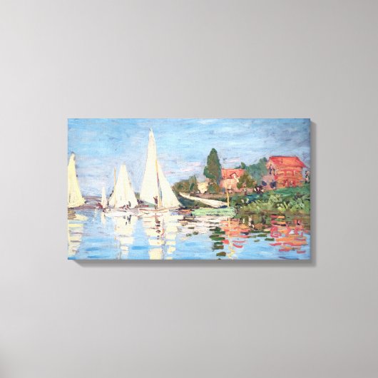 Claude Monet - Regattas in Argenteuil Leinwanddruck (Vorderseite)