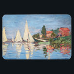 Claude Monet - Regattas in Argenteuil Magnet<br><div class="desc">Regattas in Argenteuil,  Regiert ein Argentinier. Von Claude Monet im Jahre 1872.</div>