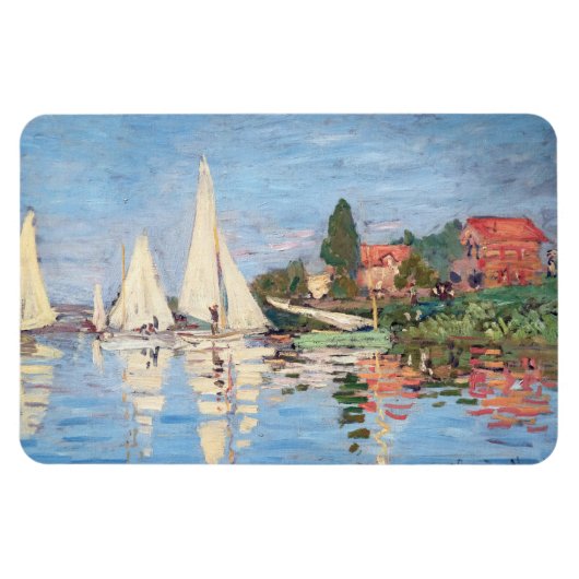 Claude Monet - Regattas in Argenteuil Magnet (Horizontal)