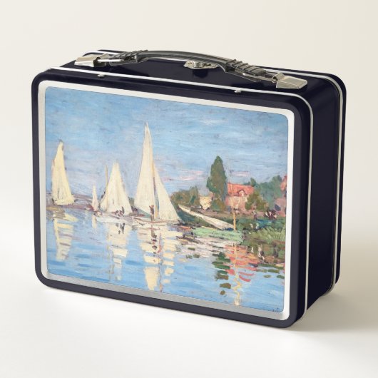 Claude Monet - Regattas in Argenteuil Metall Brotdose (Rückseite)