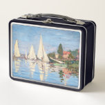 Claude Monet - Regattas in Argenteuil Metall Brotdose<br><div class="desc">Regattas in Argenteuil,  Regiert ein Argentinier. Von Claude Monet im Jahre 1872.</div>