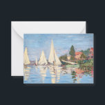 Claude Monet - Regattas in Argenteuil Mitteilungskarte<br><div class="desc">Regattas in Argenteuil,  Regiert ein Argentinier. Von Claude Monet im Jahre 1872.</div>