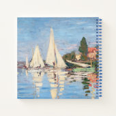 Claude Monet - Regattas in Argenteuil Notizblock (Rückseite)
