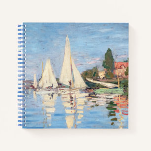 Claude Monet - Regattas in Argenteuil Notizblock