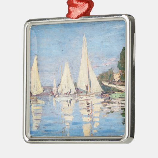 Claude Monet - Regattas in Argenteuil Ornament Aus Metall (Links)