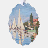 Claude Monet - Regattas in Argenteuil Ornament Karte (Links)