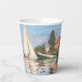 Claude Monet - Regattas in Argenteuil Pappbecher (Links)