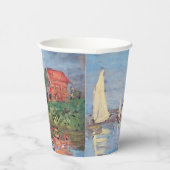 Claude Monet - Regattas in Argenteuil Pappbecher (Rechts)