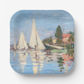 Claude Monet - Regattas in Argenteuil Pappteller (Vorderseite)