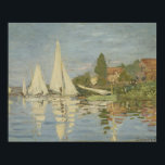 Claude Monet - Regattas in Argenteuil Poster<br><div class="desc">Regatten von Claude Monet in Argenteuil um 1872. Claude Monet war Gründer der französischen Impressionistischen Malerei und der beständigste und produktivste Praktizierende der Philosophie der Bewegung, seine Wahrnehmungen vor der Natur zu äußern, vor allem, wie sie auf Landschaftsmalerei in der Luft angewandt werden. Der Begriff "Impressionismus" leitet sich aus dem...</div>