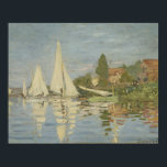 Claude Monet - Regattas in Argenteuil Poster<br><div class="desc">Regatten von Claude Monet in Argenteuil um 1872. Claude Monet war Gründer der französischen Impressionistischen Malerei und der beständigste und produktivste Praktizierende der Philosophie der Bewegung, seine Wahrnehmungen vor der Natur zu äußern, vor allem, wie sie auf Landschaftsmalerei in der Luft angewandt werden. Der Begriff "Impressionismus" leitet sich aus dem...</div>