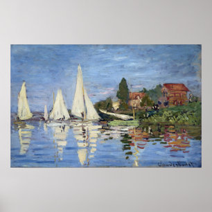 Claude Monet Regattas in Argenteuil Poster