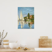 Claude Monet Regattas in Argenteuil Poster (Küche)