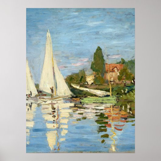 Claude Monet Regattas in Argenteuil Poster (Vorne)
