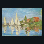 Claude Monet - Regattas in Argenteuil Poster<br><div class="desc">Datum: 1872 | Stil: Impressionismus | Regatten von Claude Monet in Argenteuil.</div>