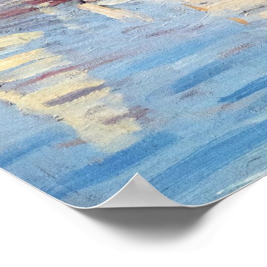 Claude Monet - Regattas in Argenteuil Poster (Ecke)