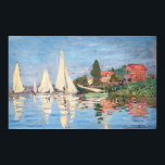 Claude Monet - Regattas in Argenteuil Poster<br><div class="desc">Regattas in Argenteuil,  Regiert ein Argentinier. Von Claude Monet im Jahre 1872.</div>