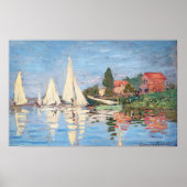 Claude Monet - Regattas in Argenteuil Poster (Vorne)