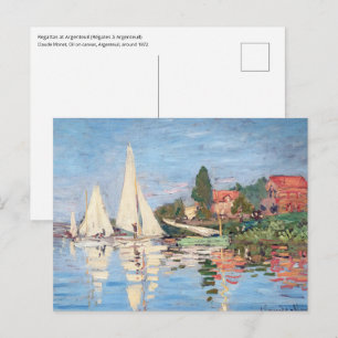 Claude Monet - Regattas in Argenteuil Postkarte