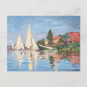 Claude Monet - Regattas in Argenteuil Postkarte (Vorderseite)