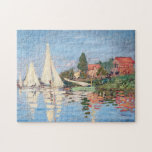 Claude Monet - Regattas in Argenteuil Puzzle<br><div class="desc">Regattas in Argenteuil,  Regiert ein Argentinier. Von Claude Monet im Jahre 1872.</div>